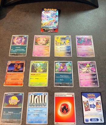 Cartes Pokémon – Lot Forces Temporelles (Booster ouvert) – 3 €