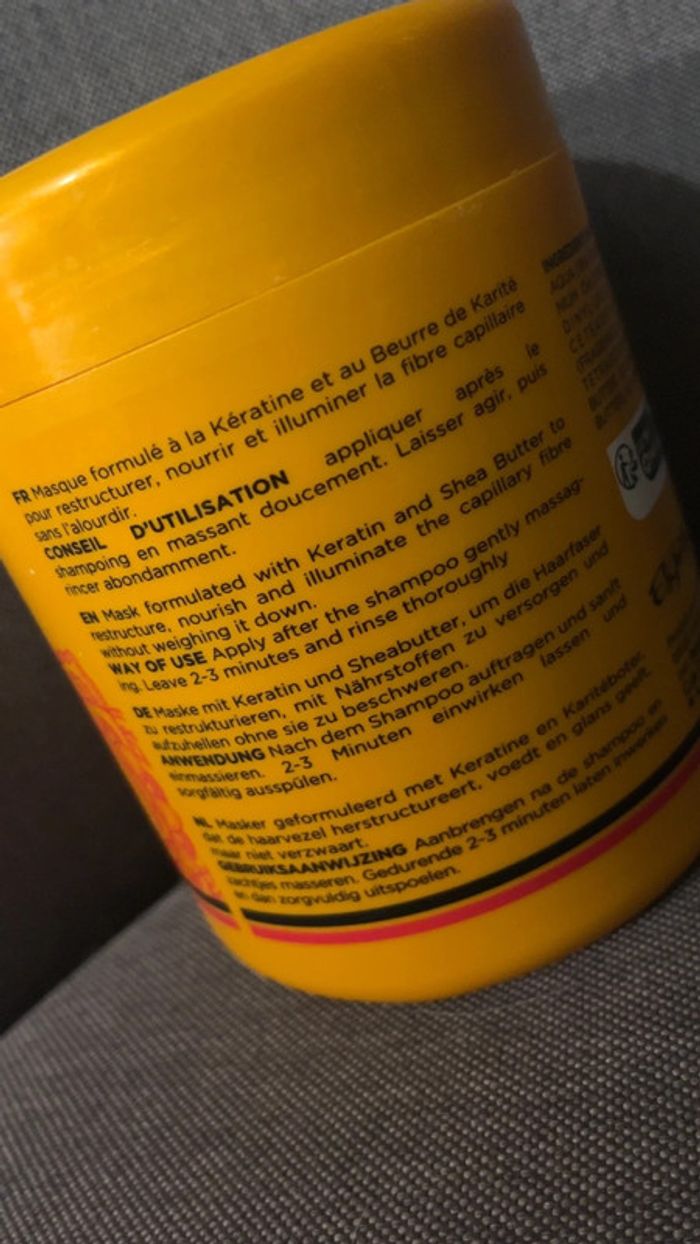 1 KG - Masque Kératine et Beure de Karité - photo numéro 2