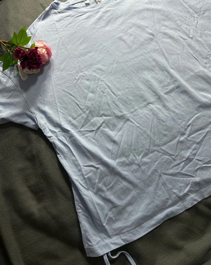 T-shirt bleu clair femme - photo numéro 4