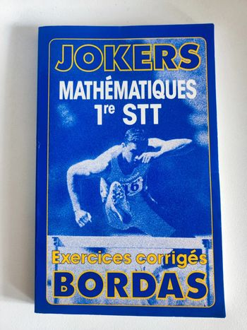 Livre Jokers Math 1ère STT Bordas exercices corrigés