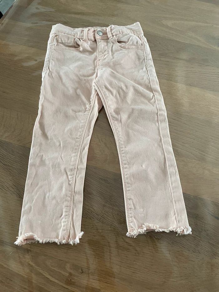 Pantacourt fille 6 ans rose poudre