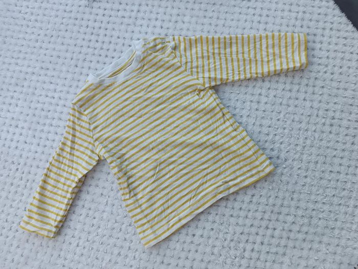 🔸 Tee-shirt Manches Longues Rayé Garçon - Mini Liberto 6 Mois🔸 - photo numéro 3