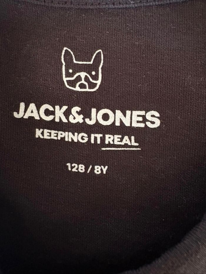 👕 Tee-shirt manches courtes Jack & Jones 8 ans 🖤💚 | TBE - photo numéro 3