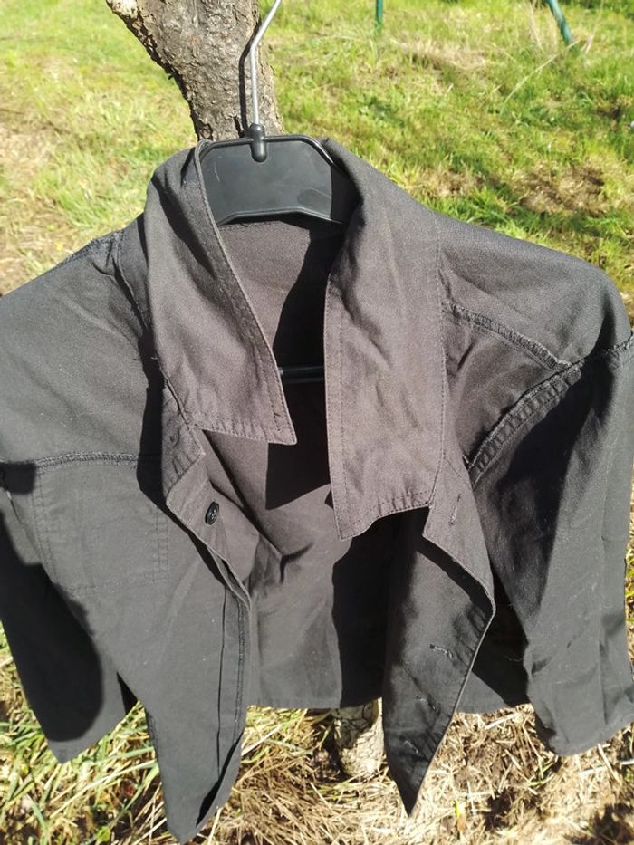 Chemise manches longues grise foncé ado - photo numéro 12