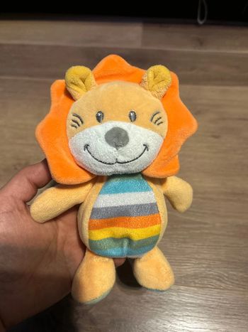 Doudou peluche lion tex baby Carrefour