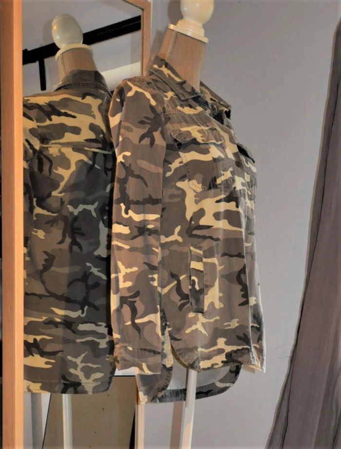 ZARA chemise camouflage t.XS tb état - photo numéro 6