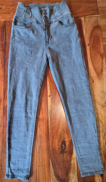 Jeans femme skinny gris Marque DS fashion