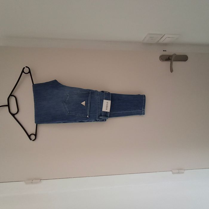 Jean pour femme bleu denim Skinny High - Guess - photo numéro 2