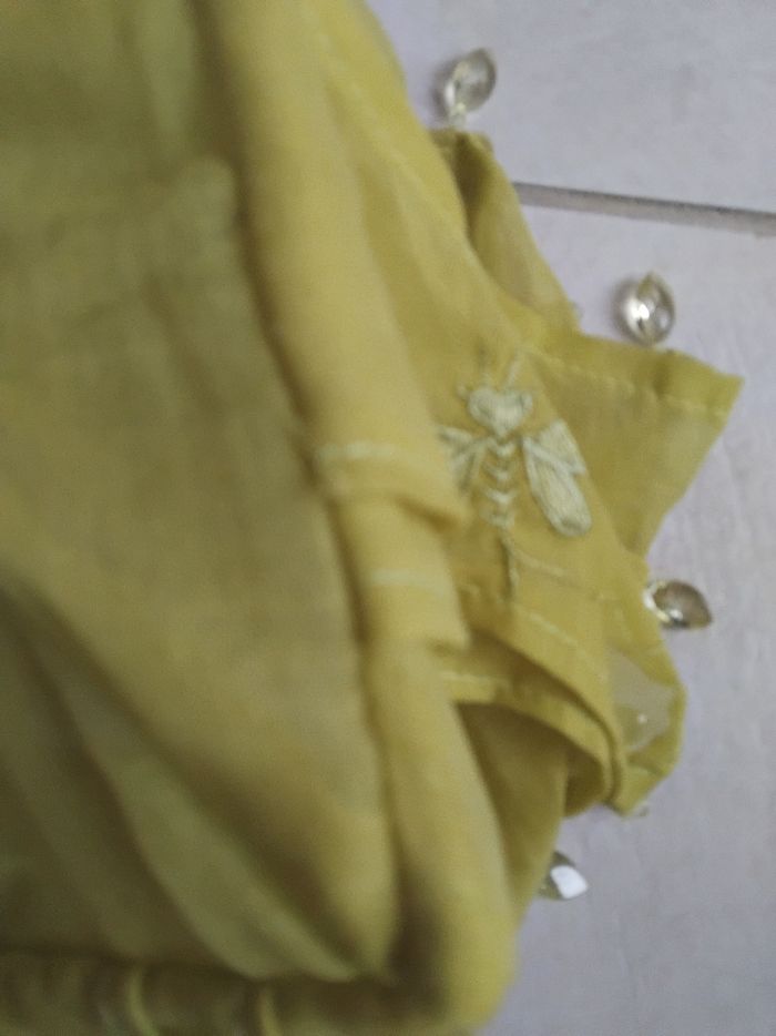 Abat jour en tissu vert anis - photo numéro 9