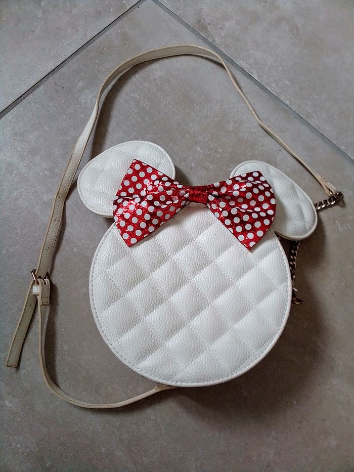 Sac bandouillère Minnie Blanc