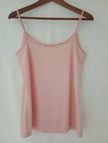 Débardeur 44 rose pâle 100%polyester