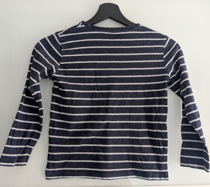 T-shirt rayé bleu marine GÉMO - Taille 8 ans - photo numéro 2