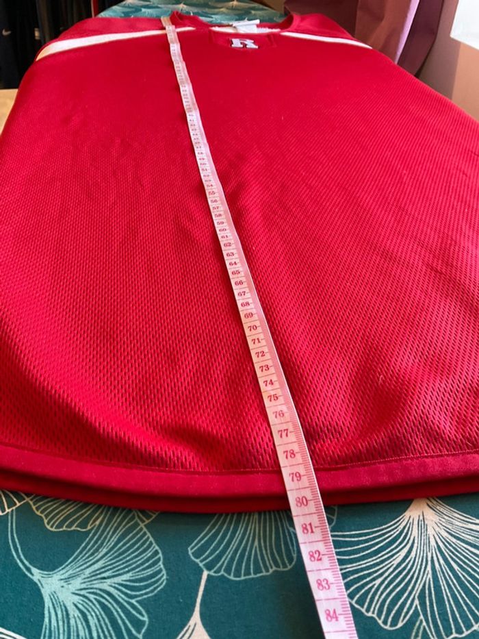Sweat long à col rond pour homme Majestic Rutgers Scarlet Knights rouge taille XL 190 - photo numéro 9