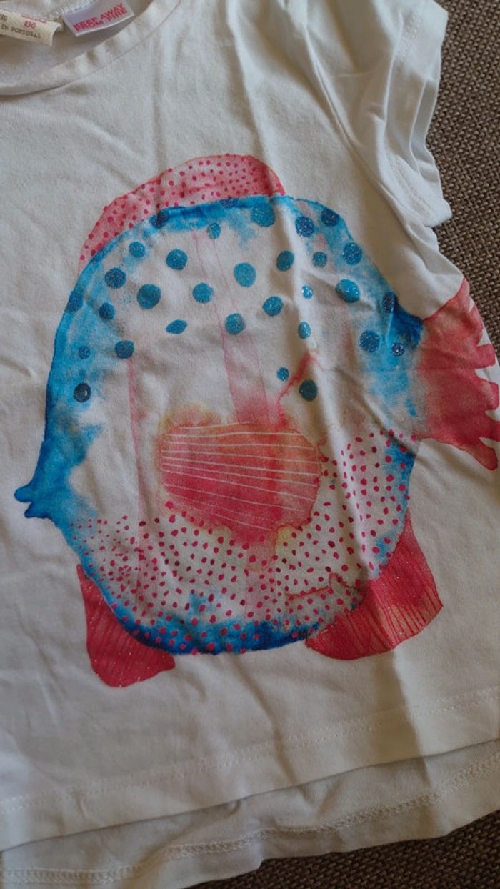 Tee shirt poisson Zara - photo numéro 2
