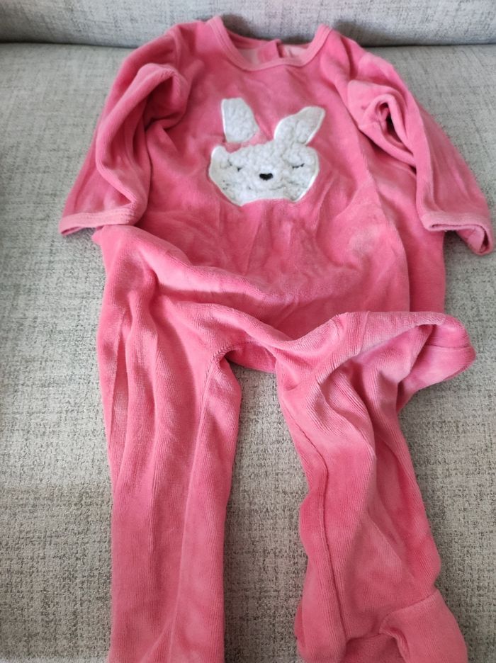 Pyjama 12 mois rose - photo numéro 2