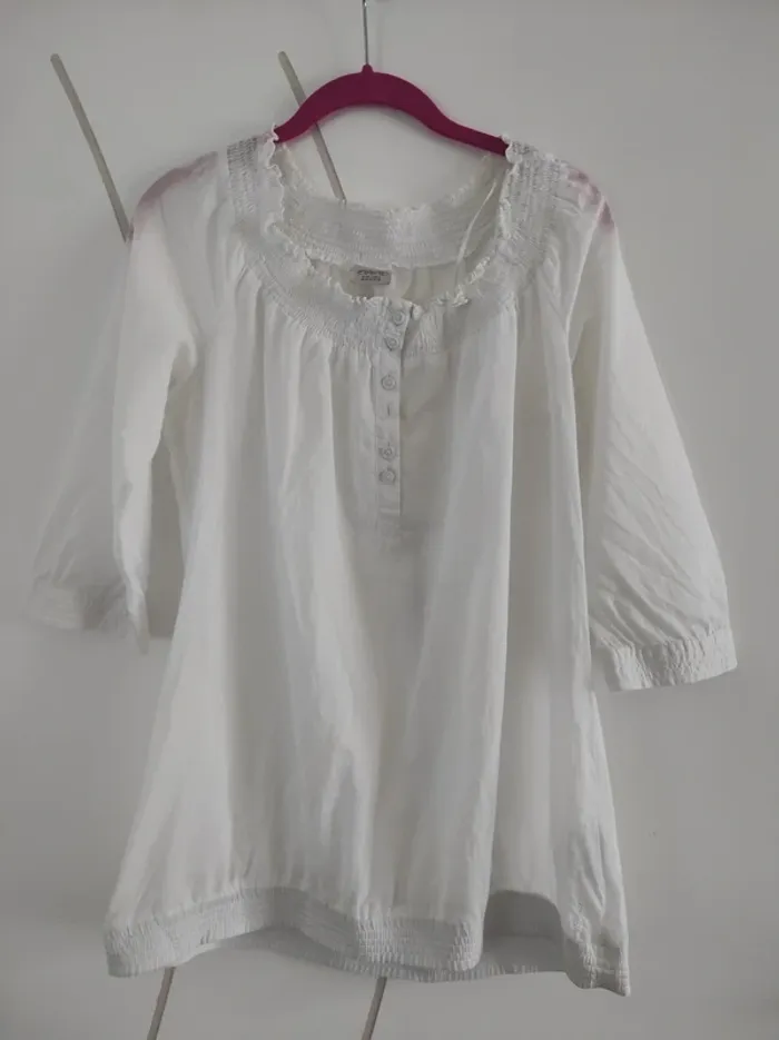 Blouse blanche Esprit T42