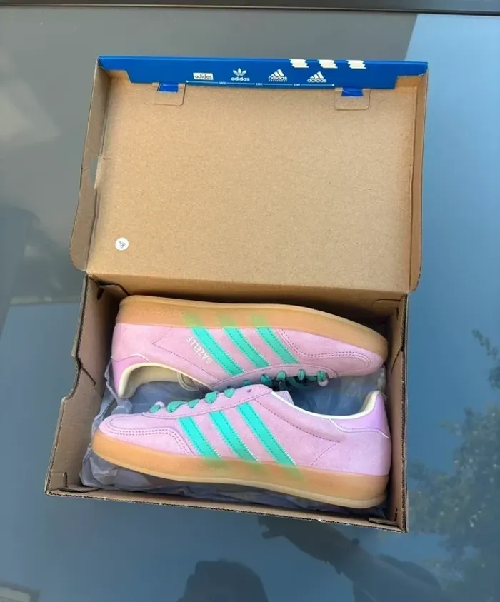 Adidas Originale Gazelle Bliss lilac / Acid mint - photo numéro 5