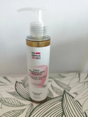 Ma demoiselle bio huile demaquillante emulsion 145ml valeur 15€ à utiliser 12 mois après ouverture