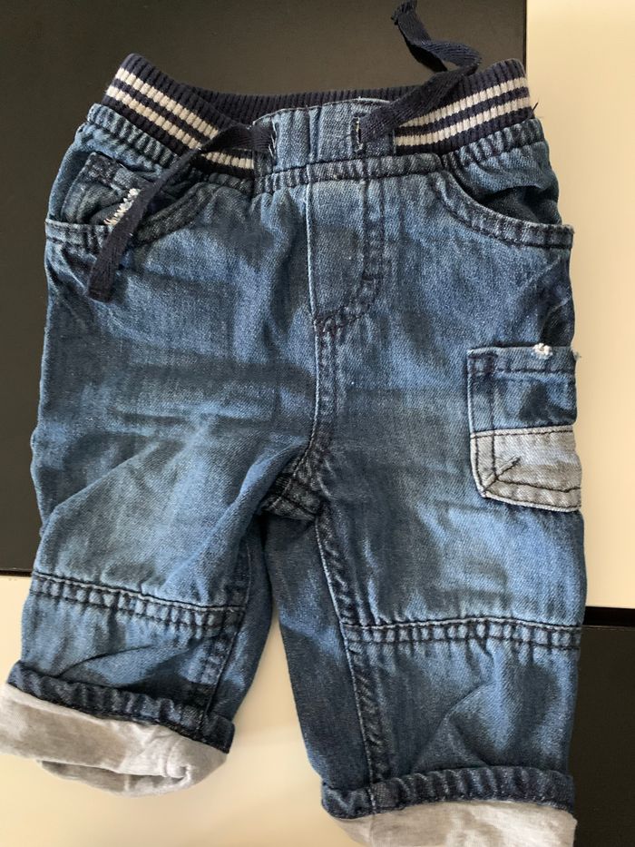 Lot de 4 pantalons / jeans chauds 6 mois - photo numéro 5