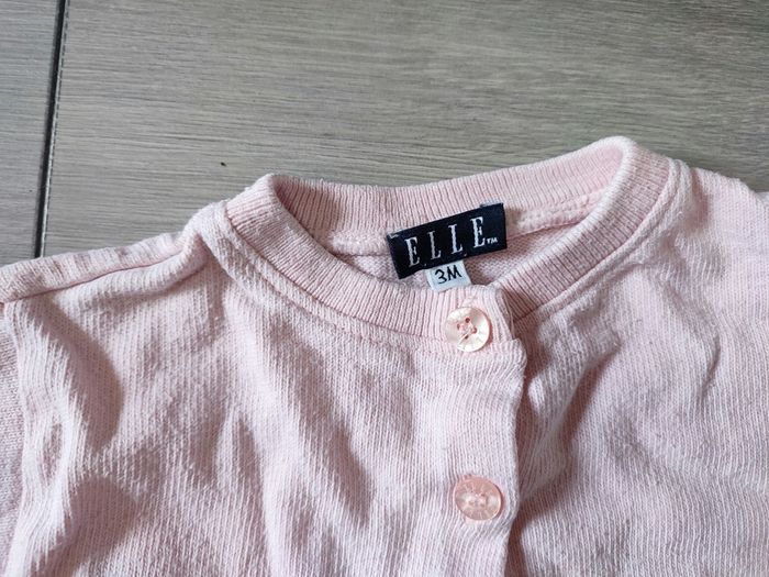 Gilet 3 mois elle rose - photo numéro 3