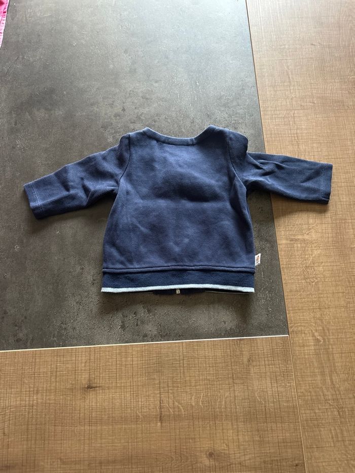 Gilet zippé bébé taille 3 mois sergent major - photo numéro 3