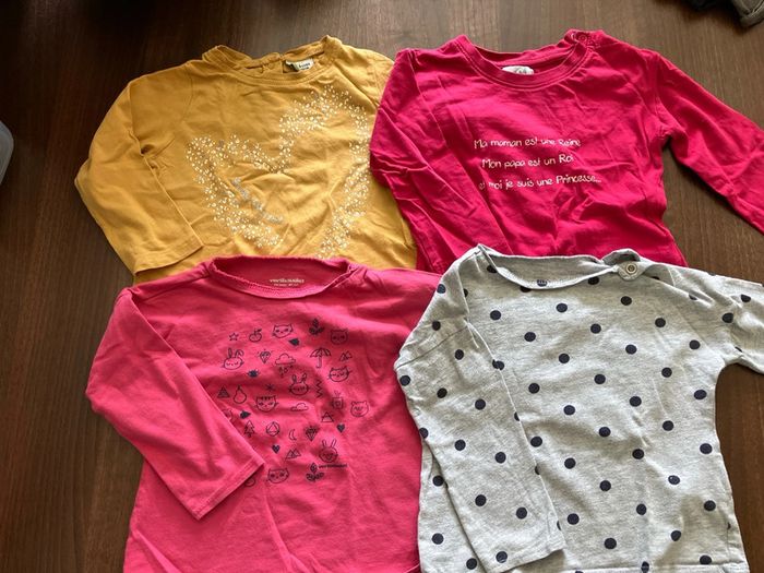 Lot 4 tshirts ml 18 mois
