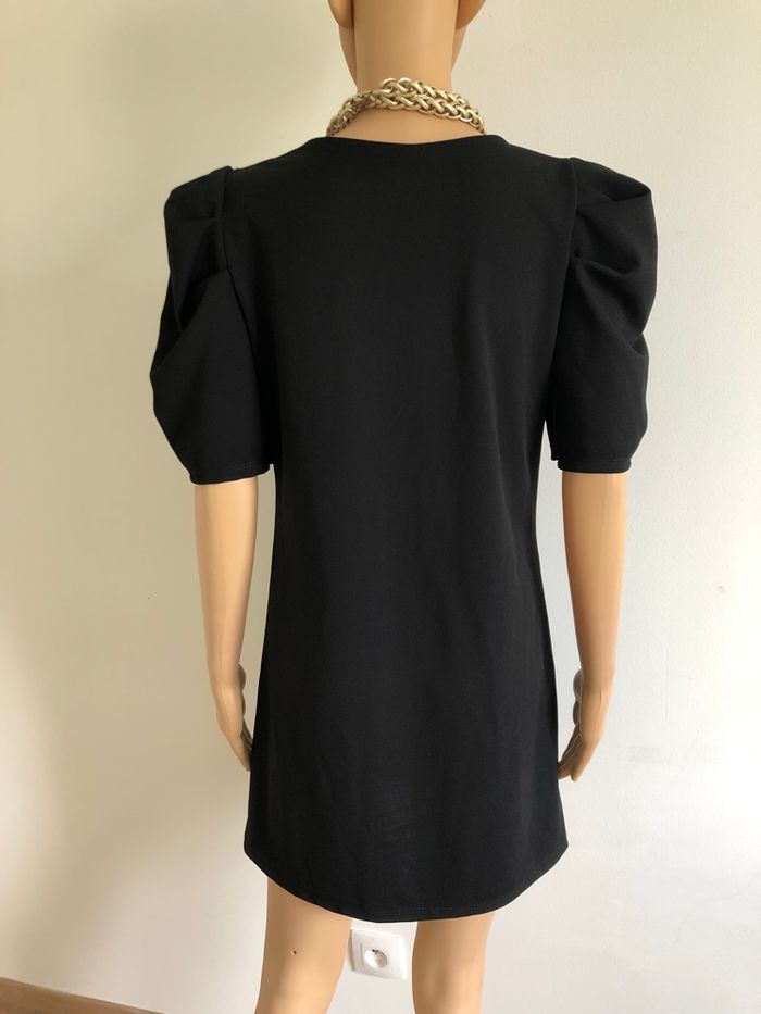 Robe noire neuve à manches courtes New Collection taille unique - photo numéro 5