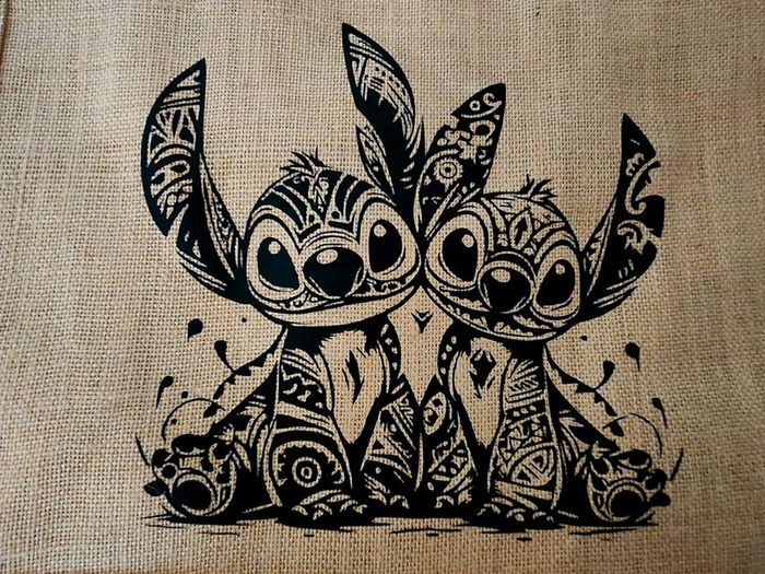Sac cabas stitch , sac stitch, cadeau disney - photo numéro 2