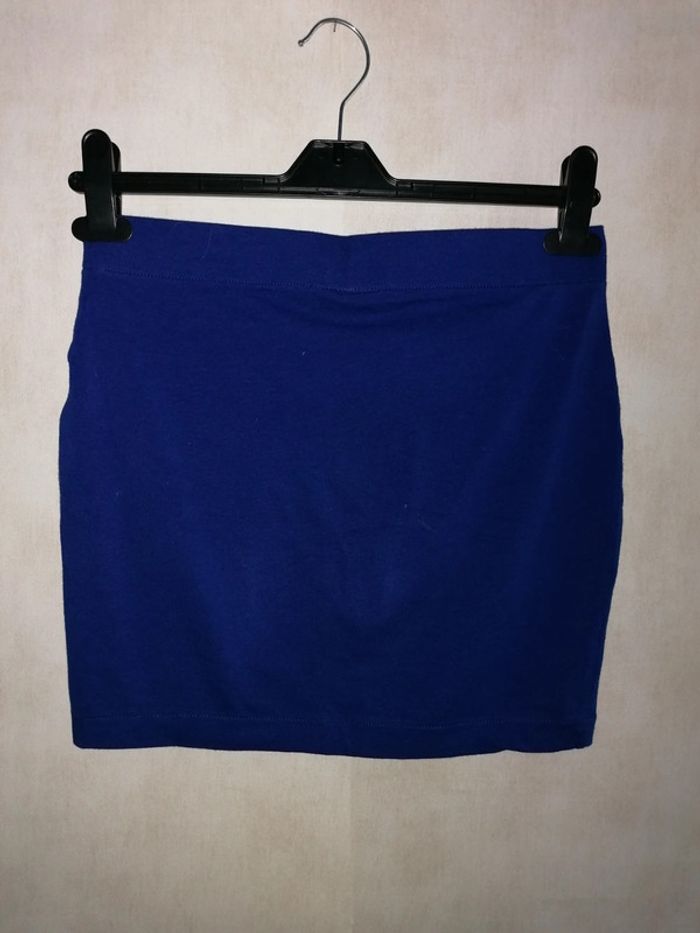 Mini jupe bleu roi, S. - photo numéro 3