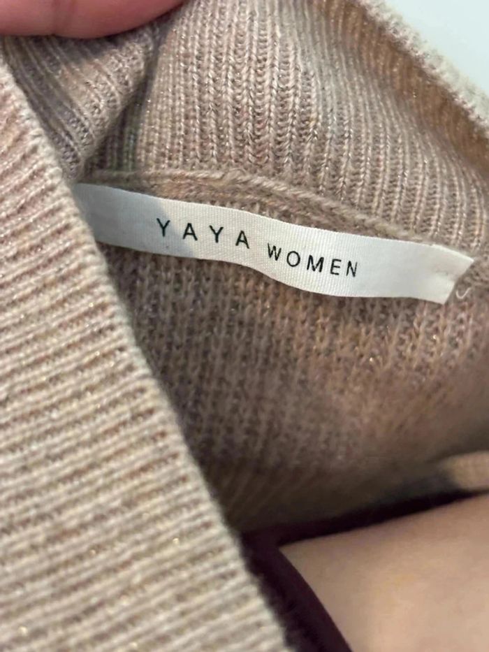 Robe pull sans manches YAYA Women beige - T. 36• - photo numéro 4