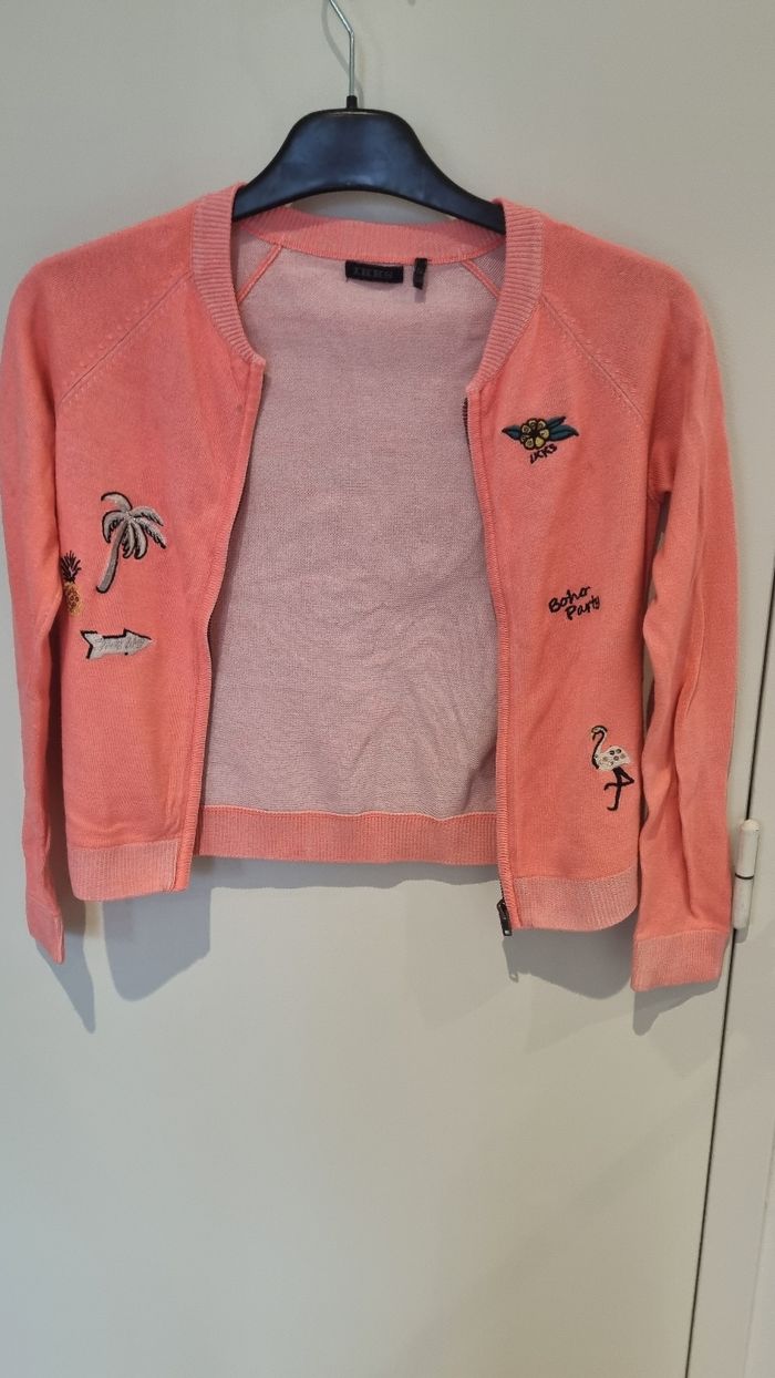 Veste en maille zippée