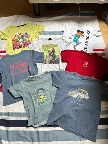 Lot de 7 t-shirts garçon - Taille 4 ans