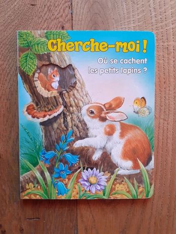 👶 livre cartonné cherche moi ou se cachent les petits lapins ?