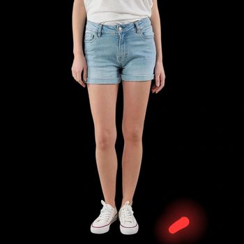 Short en jean Deeluxe - Cassandre Light Stone Used Bleu