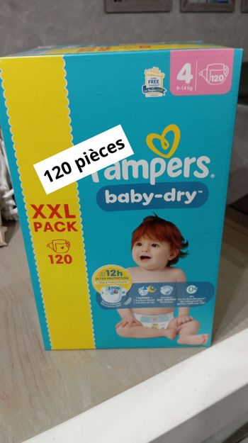 Pack xxl Pampers taille 4