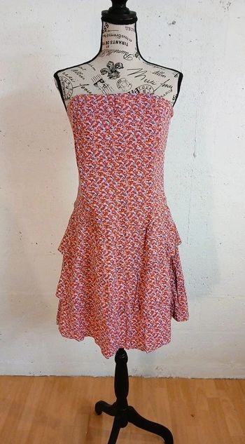 🌸 Robe bustier fleurie – Camaïeu – Taille 42