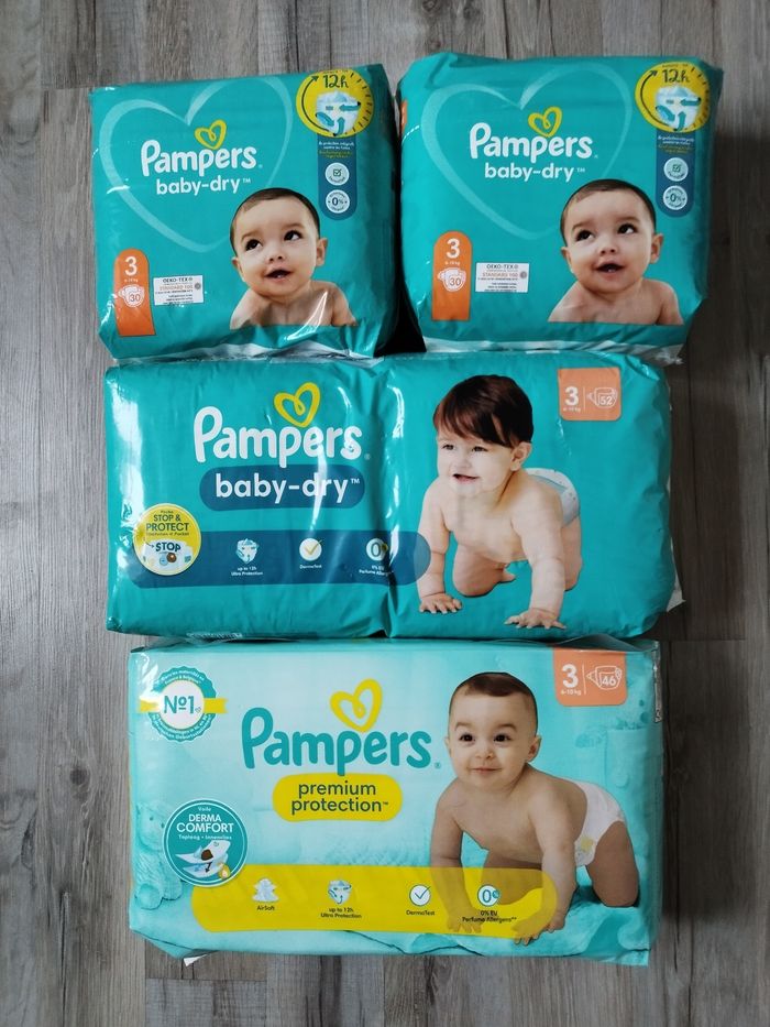 Couches Pampers T3