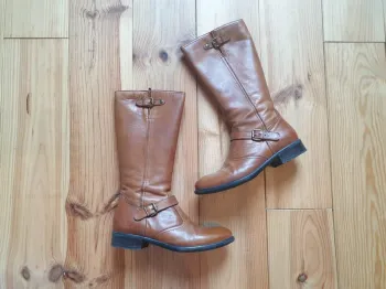 Bottes en cuir marrons André pointure 38