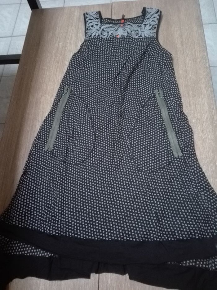 Robe cop copine modèle Jam dentelle noire et grise