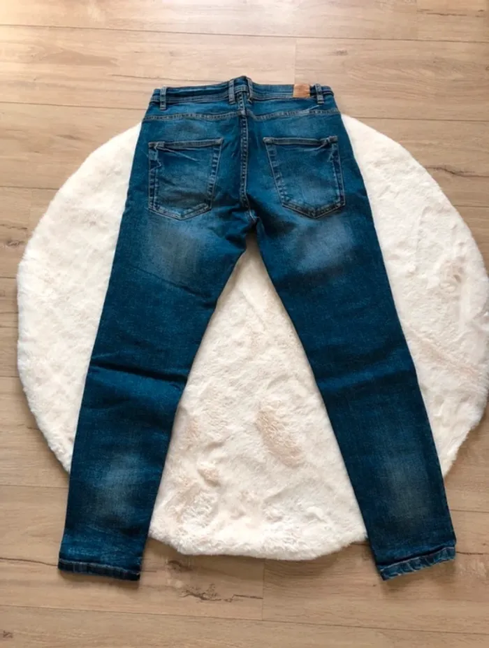 Zara man - jeans homme 40 aspect vieilli usé - photo numéro 2