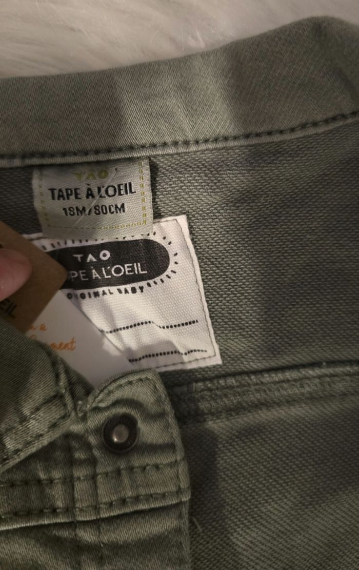 NEUVE (NON PORTÉE)🏷💙🥰😍🤩superbe veste en jeans 18 mois garçon 💙(ferme) - photo numéro 4