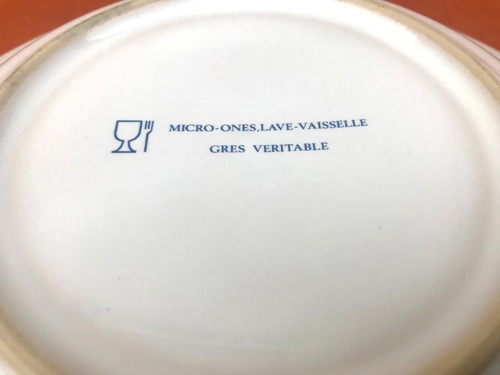 5 assiettes creuses Grès émaillé - photo numéro 5