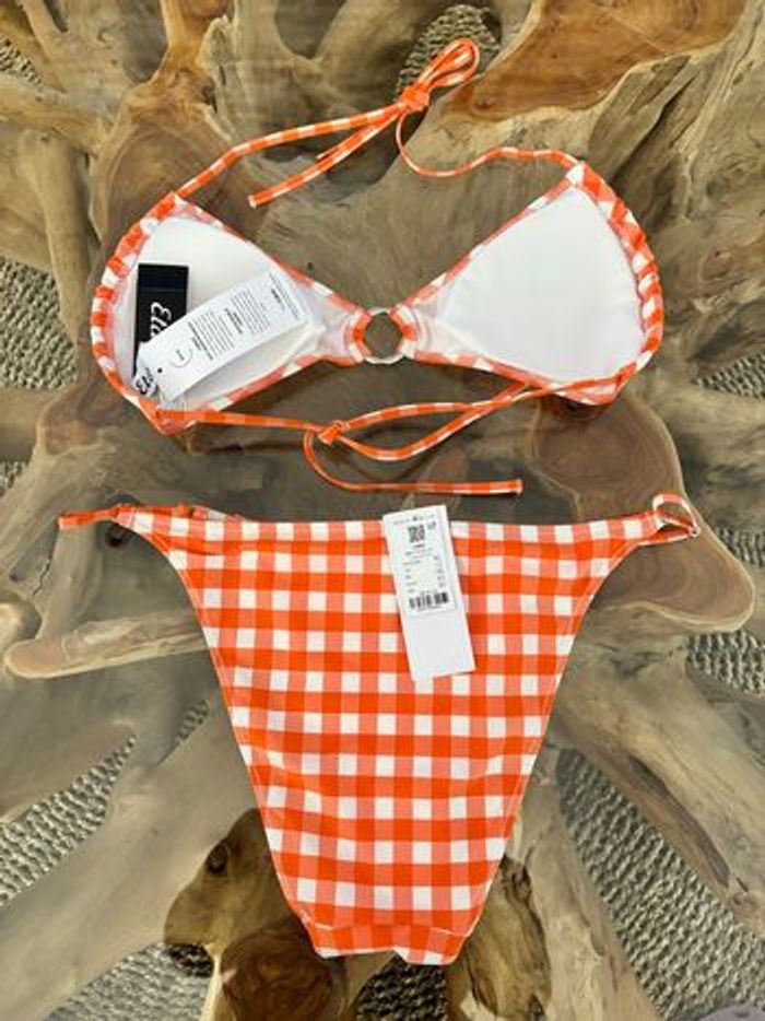 Maillot de bain 2 pièces carreaux Etam - photo numéro 3