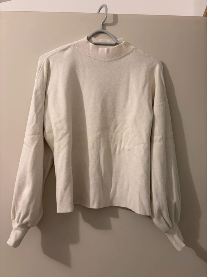 Pull blanc/creme