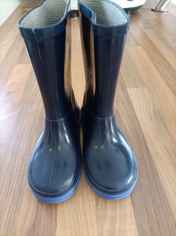 Bottes de pluie bleues marine et clair 26