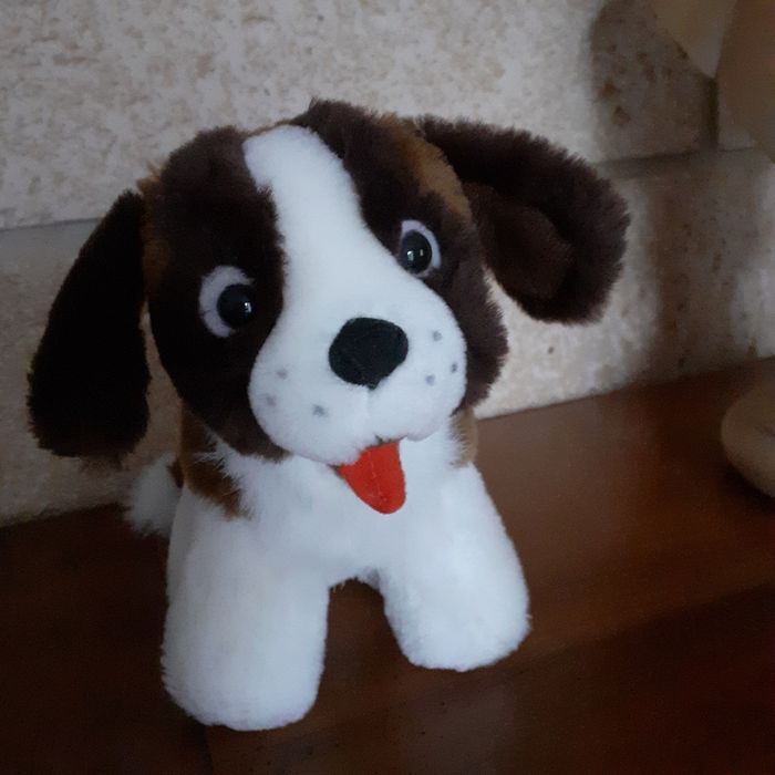 Peluche-doudou Chiot St Bernard *15 cm - photo numéro 6