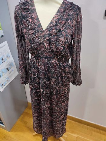 Robe longue motif cachemire