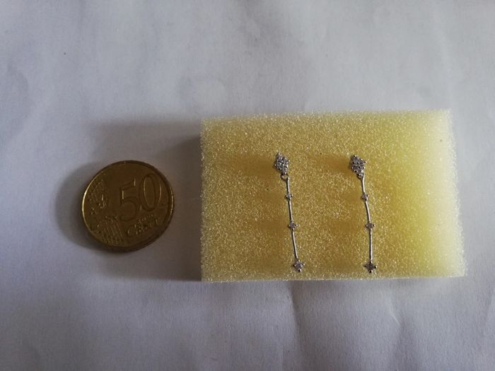 Sublimes b o neuves argent et zircons - photo numéro 2