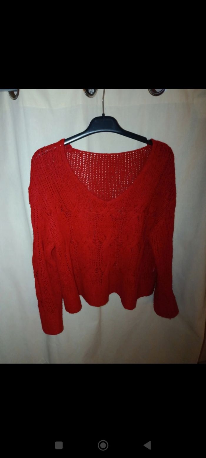 Pull rouge Jennyfer taille S