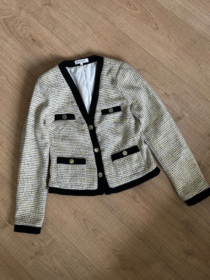 Veste en tweed à manches longues Morgan taille 36 jamais portée - photo numéro 8